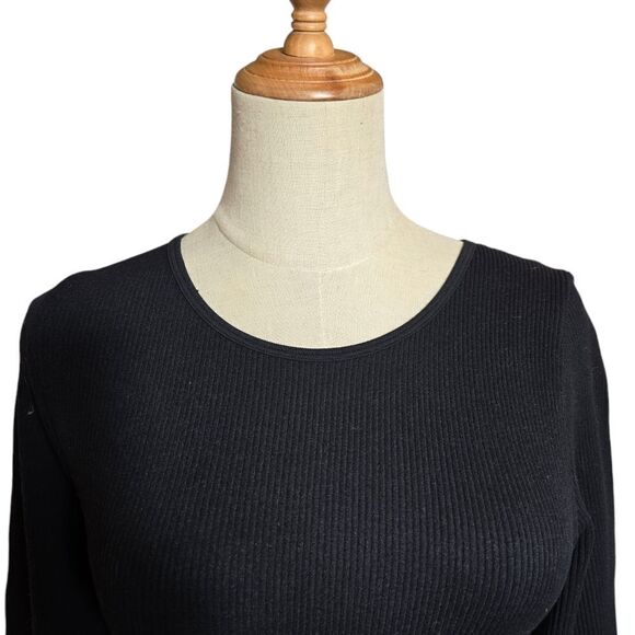 Sincerely Jules Black Rhinestone Crop Top NWT - Picture 2 of 8